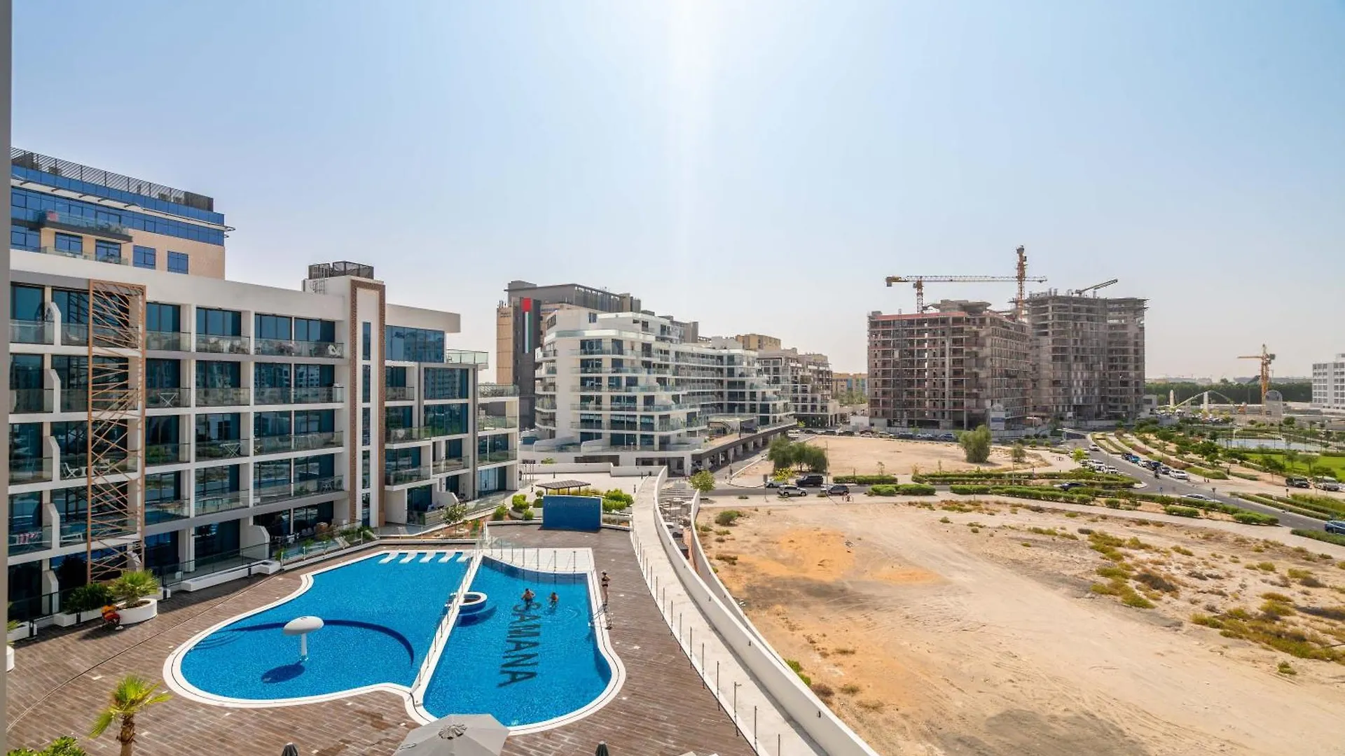 Luxury 1Br Pool View Flat W Gym In Samana Hills Apartment Dubai